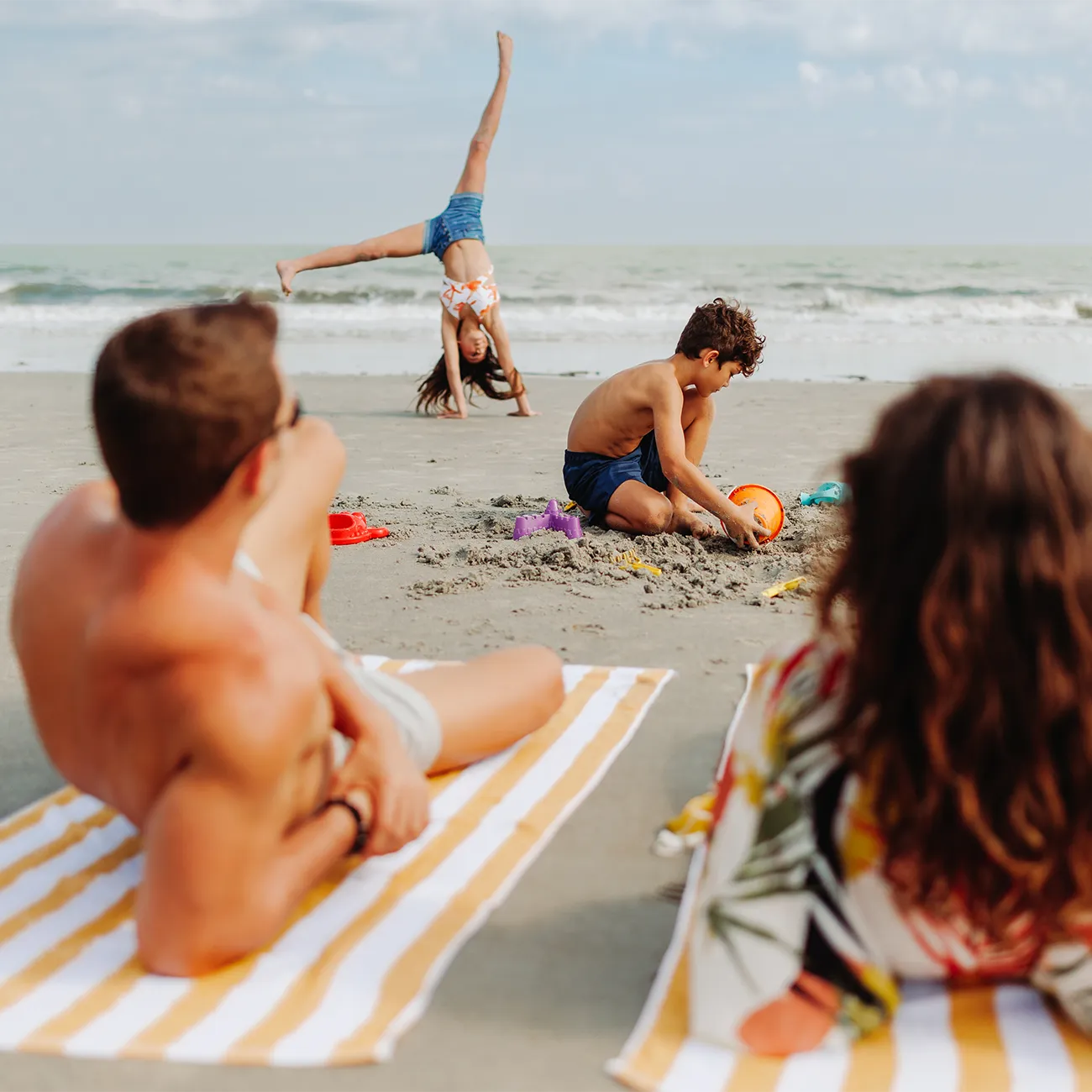 couple walking on beach