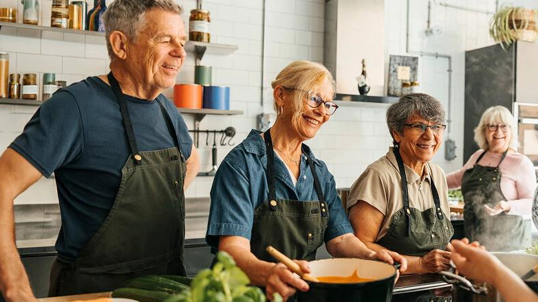 Group cooking class